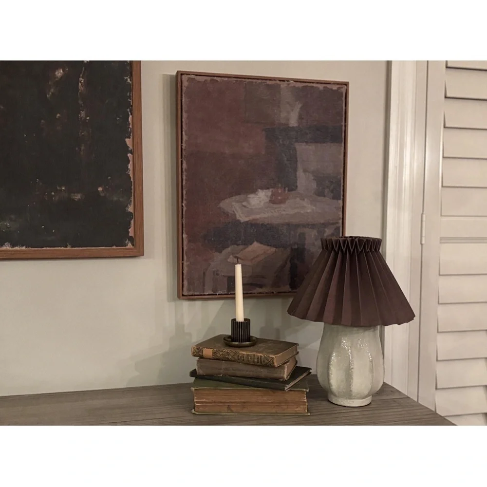 NWT Vertical Dining Still Life Framed Burlap Wall Art from Hearth & Hand